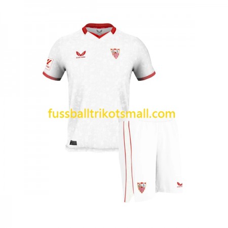 Fußballtrikots Sevilla FC Kinder 2023-2024 Kurzarm Heimtrikotsatz kaufen